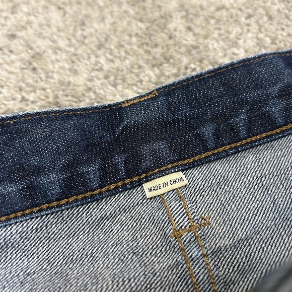 J.Crew 770 Jeans Mens 33x32 Dark Wash Blue Kaihara Denim Straight  5-Pocket - Picture 5 of 13